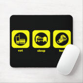 Essen Sie. Schlaf. Kasten. Mousepad (Mit Mouse)