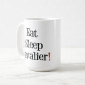 Essen Sie Schlaf-Kavalier-Tasse Kaffeetasse (Vorderseite Links)
