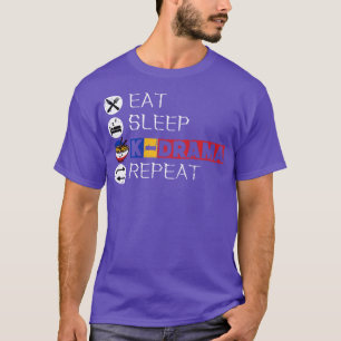 Essen Sie Schlaf KDrama Wiederholung 11 T-Shirt