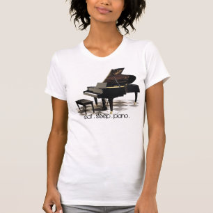 essen Sie. Schlaf. Klavier. T - Shirt