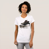 essen Sie. Schlaf. Klavier. T - Shirt (Vorne ganz)