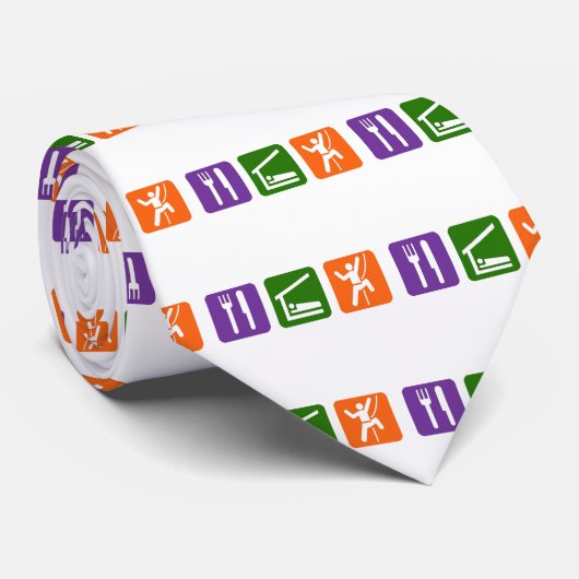 Essen Sie Schlaf-Klettern Krawatte (Gerollt)