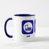 Essen Sie. Schlaf. Klingeln Pong. Tasse (Links)