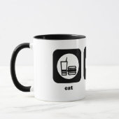 Essen Sie. Schlaf. Klingeln Pong. Tasse (Links)