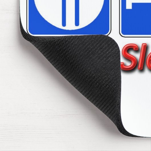 Essen Sie Schlaf KLR Mousepad (Ecke)