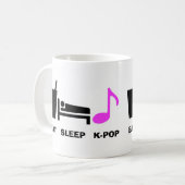 Essen Sie Schlaf Kpop Tasse (Vorderseite Links)