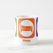 Essen Sie Schlaf-Krankenschwester Kaffeetasse (Mittel)