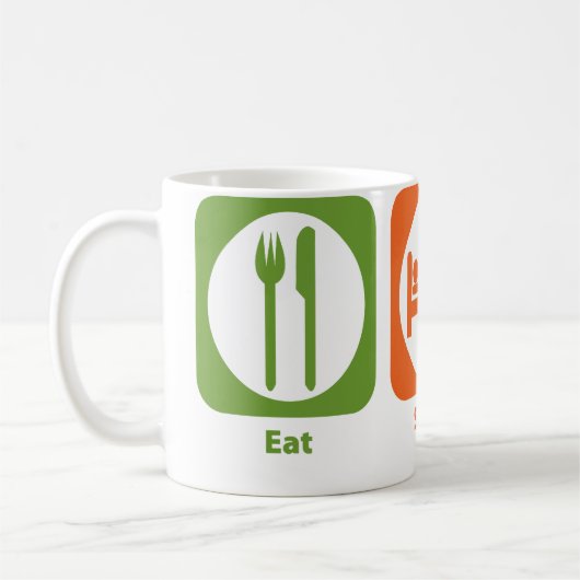 Essen Sie Schlaf-Krankenschwester Kaffeetasse (Links)