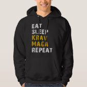 essen Sie Schlaf Krav Maga Hoodie (Vorderseite)