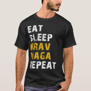 essen Sie Schlaf Krav Maga T-Shirt