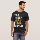 essen Sie Schlaf Krav Maga T-Shirt (Vorne ganz)
