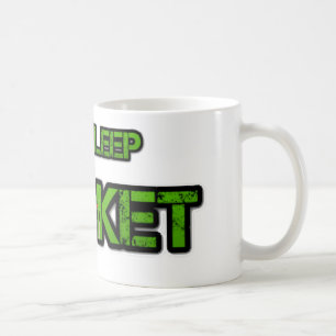 Essen Sie Schlaf-Kricket Kaffeetasse