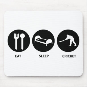 Essen Sie Schlaf-Kricket Mousepad