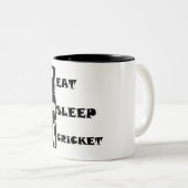 Essen Sie Schlaf-Kricket Zweifarbige Tasse (VorderseiteRechts)