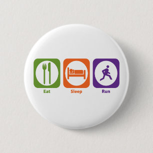Essen Sie Schlaf-Lauf Button