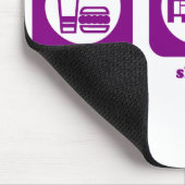 Essen Sie. Schlaf. Lauf. Mousepad (Ecke)