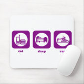 Essen Sie. Schlaf. Lauf. Mousepad (Mit Mouse)