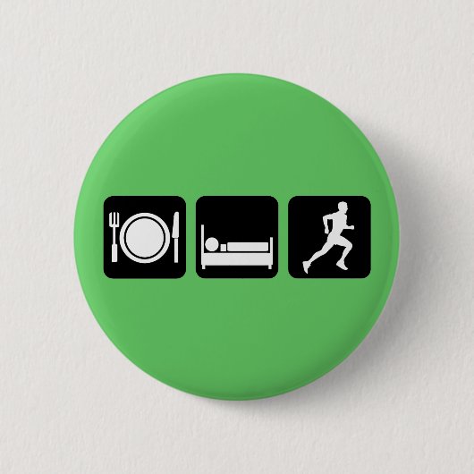 Essen Sie Schlaf Laufbetrieb Button (Vorderseite)