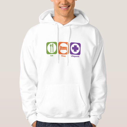 Essen Sie Schlaf-Leibwächter Hoodie (Vorderseite)