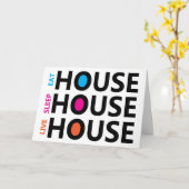 Essen Sie Schlaf-Liebe-Haus-Musik Karte (Gelbe Blume)