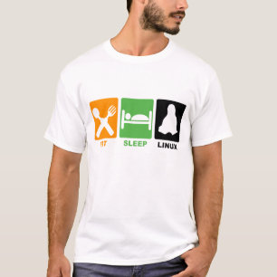 ESSEN SIE SCHLAF LINUX T-Shirt
