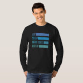 Essen Sie Schlaf machen Beats Deejay Dj Musik Tech T-Shirt (Vorne ganz)