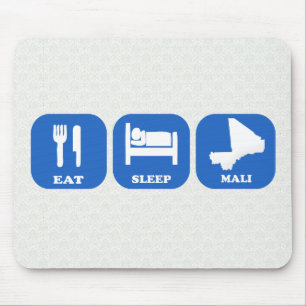 Essen Sie Schlaf Mali Mousepad