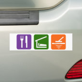 Essen Sie Schlaf-Metalldetektor Autoaufkleber (Auf Auto)
