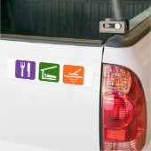 Essen Sie Schlaf-Metalldetektor Autoaufkleber (Auf Lkw)
