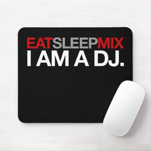 Essen Sie Schlaf-Mischungs-Mausunterlage Mousepad (Mit Mouse)