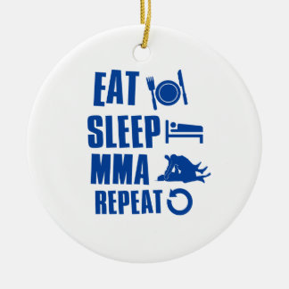 Essen Sie Schlaf MIXED MARTIAL ARTS Keramikornament