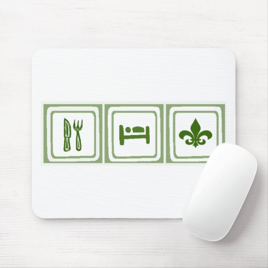 Essen Sie Schlaf… Mousepad (Mit Mouse)