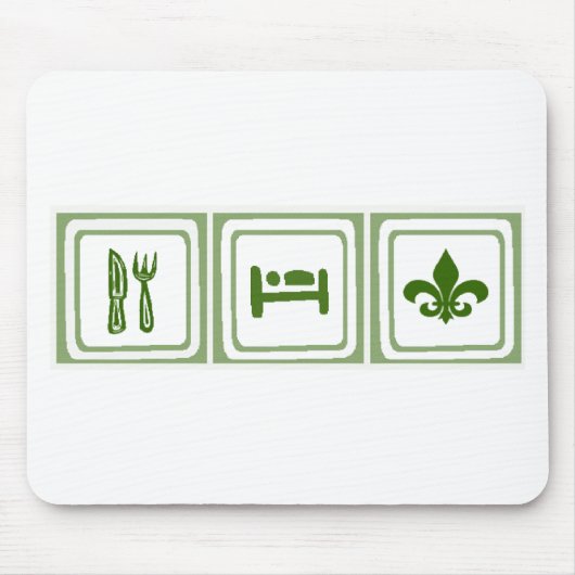 Essen Sie Schlaf… Mousepad (Vorne)