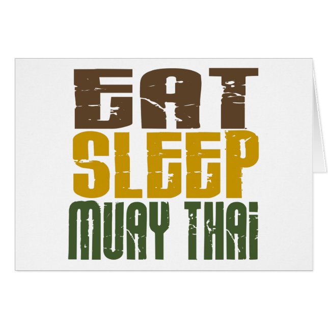 Essen Sie Schlaf Muay thailändisches 1 (Vorderseite (Horizontal))
