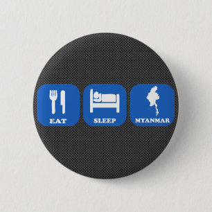 Essen Sie Schlaf Myanmar Button
