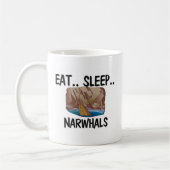Essen Sie Schlaf NARWHALS Kaffeetasse (Links)