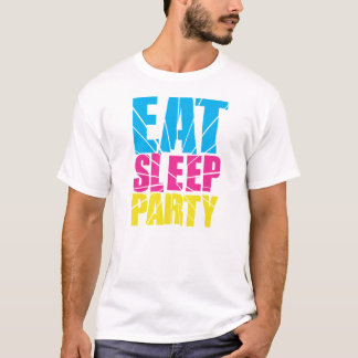 ESSEN SIE SCHLAF-PARTY! T-Shirt