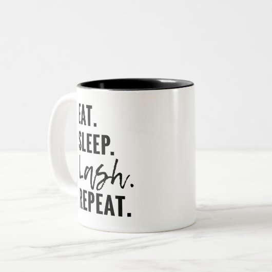 Essen Sie. Schlaf. Peitsche. Wiederholen Sie TASSE (Vorderseite Links)