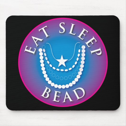 Essen Sie Schlaf-Perle Mousepad (Vorne)