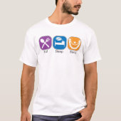 Essen Sie Schlaf-Perle T-Shirt (Vorderseite)