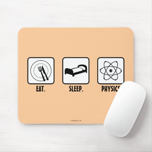 Essen Sie. Schlaf. Physik Mousepad (Mit Mouse)