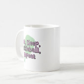 Essen Sie Schlaf Pickleball Wiederholung auf einem Kaffeetasse (Vorderseite Links)