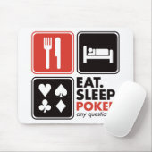 Essen Sie Schlaf-Poker Mousepad (Mit Mouse)