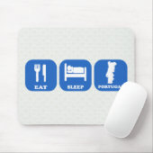 Essen Sie Schlaf Portugal Mousepad (Mit Mouse)