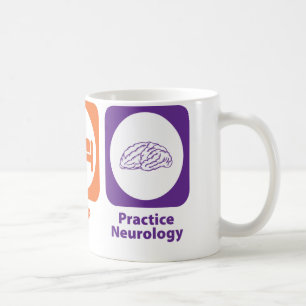 Essen Sie Schlaf-Praxis-Neurologie Kaffeetasse