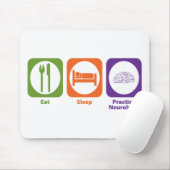 Essen Sie Schlaf-Praxis-Neurologie Mousepad (Mit Mouse)