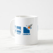 Essen Sie Schlaf-Produkteinführung Kaffeetasse (Vorderseite Links)