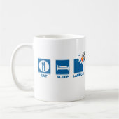 Essen Sie Schlaf-Produkteinführung Kaffeetasse (Links)