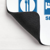 Essen Sie Schlaf-Produkteinführung Mousepad (Ecke)