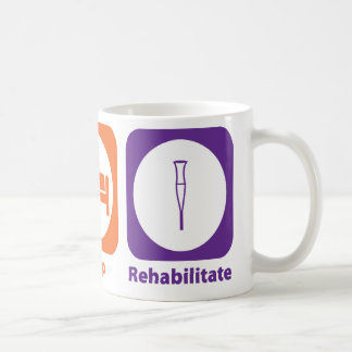 Essen Sie Schlaf rehabilitieren Kaffeetasse